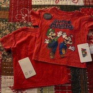 NWT NINTENDO Super Mario Kids Red Tee